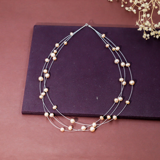 Elegant Multi-Strand Pearl Necklace