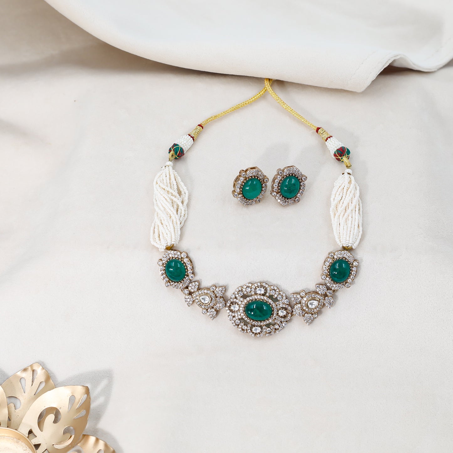 Majestic Green Moissanite Choker Set