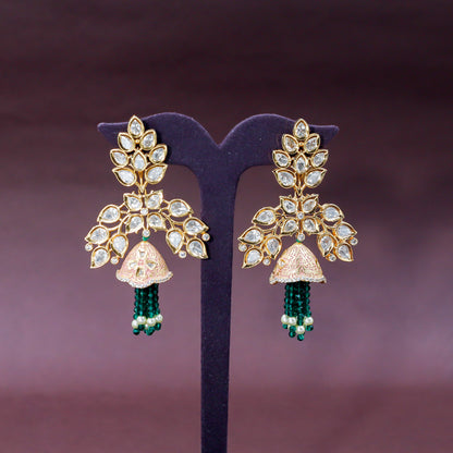 Majestic Kundan Dangler Earrings