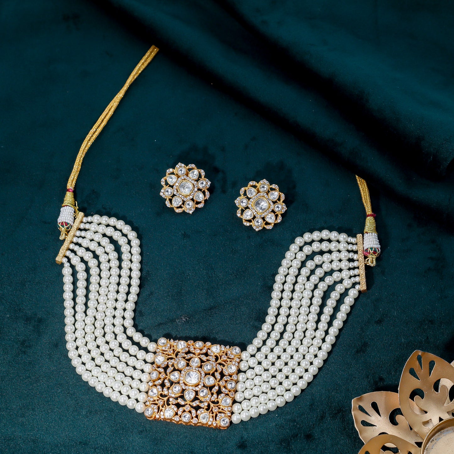 Royal Pearl and Kundan Choker Set