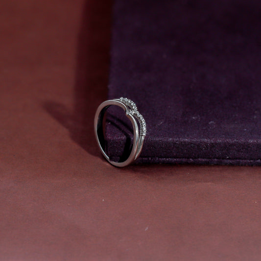 Elegant Curve Silver Ring