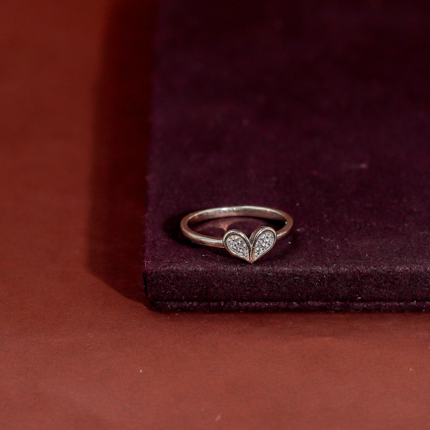 Double Teardrop Silver Ring