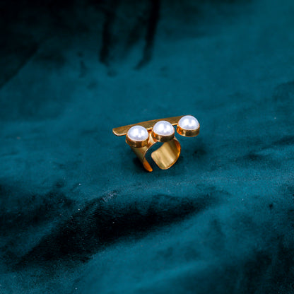 YASA Triple Pearl Ring