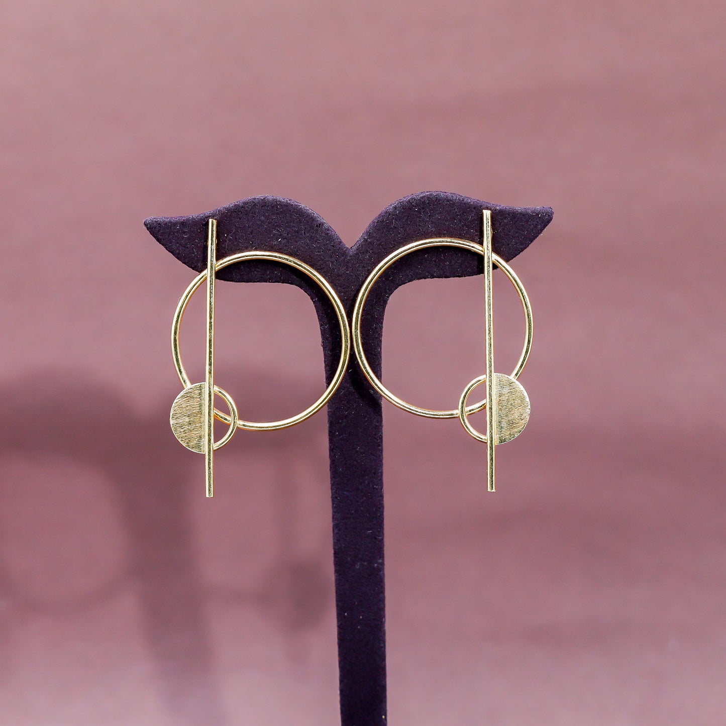 Aesthetic Golden Earrings