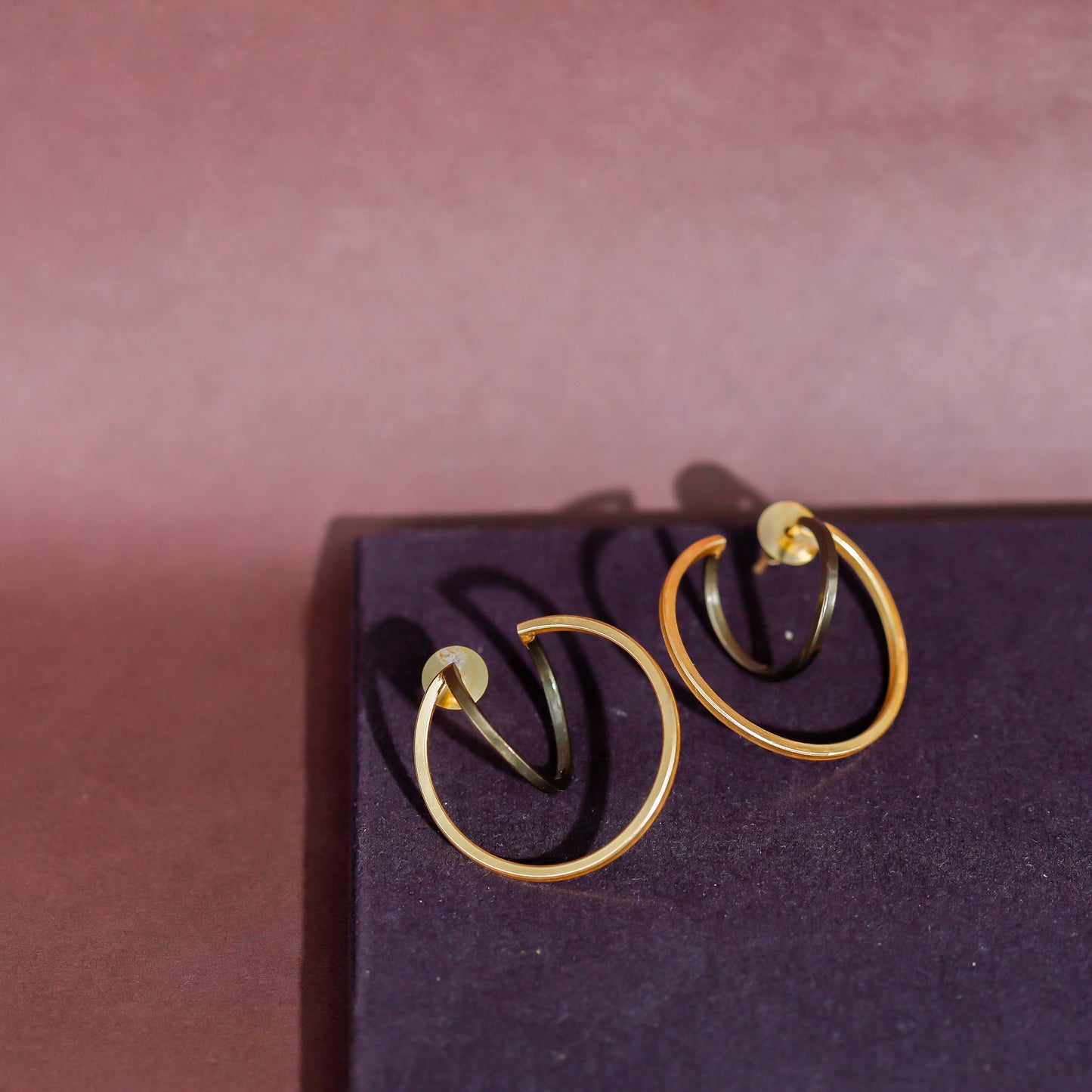 Black & Golden Hoops