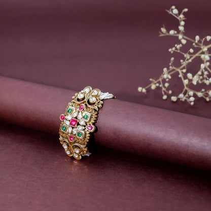 Majestic Multi-Strand Kundan Bracelet