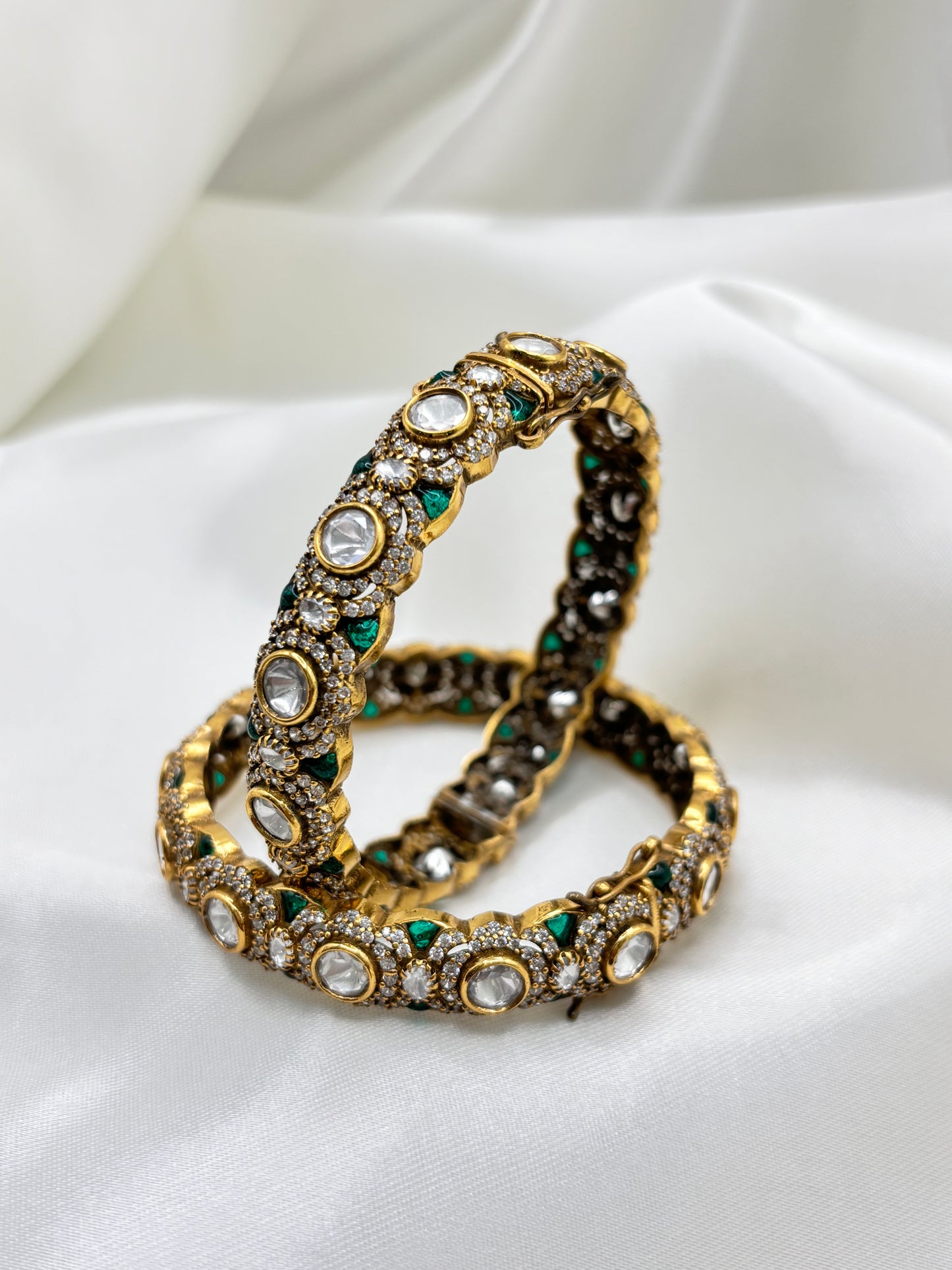 Victorian Elegance Moissanite Bangles